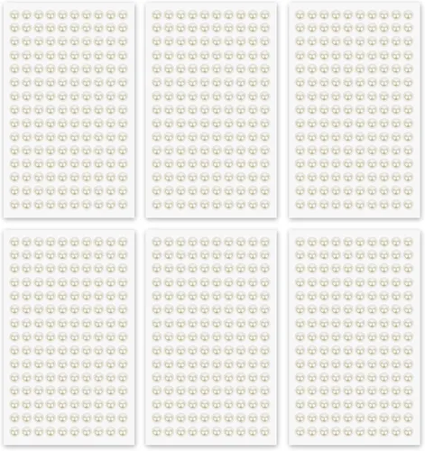 Miniatura 8 de MYDBUYSOME 5100 PIEZAS Adhesivos de Perla - Perlas Autoadhesivas para Peinado, Cara, Maquillaje, Ojos, Uñas, Manualidades, Gemas Adhesivas