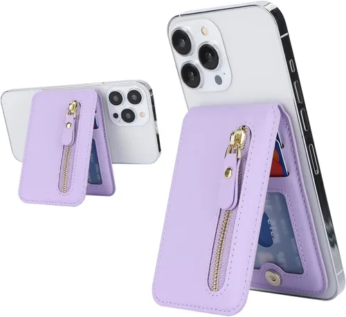 Miniatura 7 de Cavor Compatible con cartera Magsafe, soporte ajustable, cartera magnética para iPhone 17/16 Pro Max/14 Pro/15/14 Plus/13/12, tarjetero Magsafe