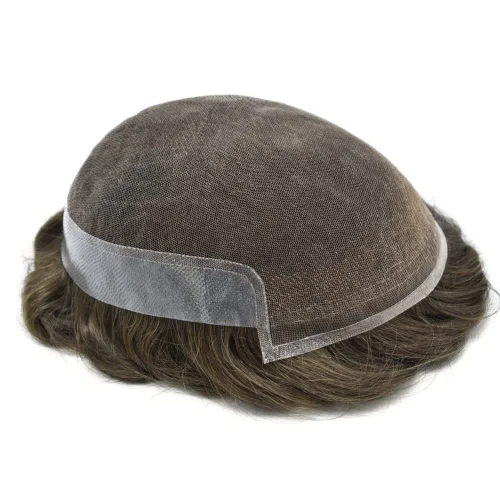 Miniatura 6 de Pieza de pelo para hombre Toupee Real Human Hairpiece Soft Lace Hair System Mens Hair Unit Natural Hairline Protesis Capilar Para Hombre 8 ''X10