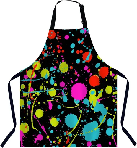 Miniatura 22 de Delantal de chef con patrón geométrico azteca, delantal de cocina y horneado para hombres y mujeres, delantal de cocina, delantal de carnicería