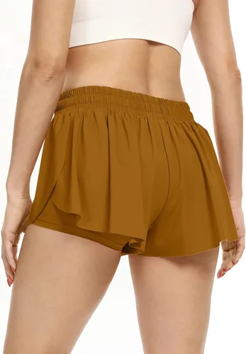 Miniatura 33 de Blaosn Pantalones cortos atléticos fluidos para mujer, gimnasio, yoga, entrenamiento, correr, pantalones cortos de tenis, falda falda linda, ropa