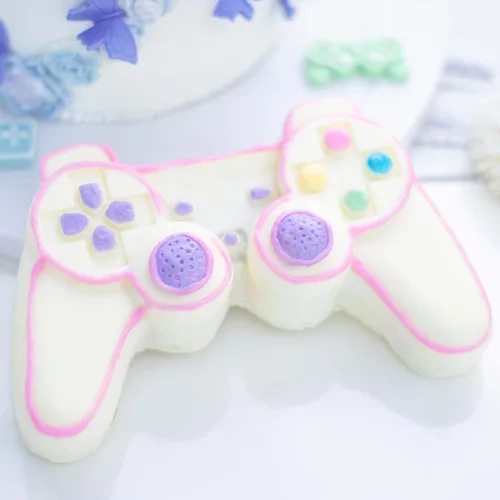 Miniatura 6 de Moldes de silicona para controlador de juegos, chocolate y caramelo, fondant, para hornear, cubitos de hielo, resina epoxi, fabricación de jabón