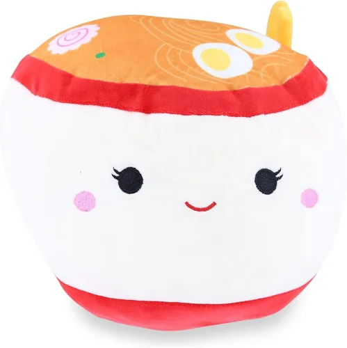 Miniatura 9 de Squishmallow - Almohada coleccionable oficial de Kellytoy Food Squad Postre, colección de animales suaves (8 pulgadas, hongo rosa Randall)