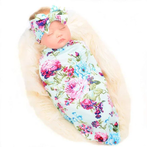 Miniatura 14 de Galabloomer Bata de maternidad y manta de recepción de bebé, conjunto de bata y manta a juego para el parto de mamá