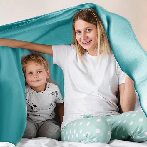 Miniatura 5 de Manta de Forro Polar a Granel, Mantas de Vellón de Color Sólido Ligeras Cálidas Suaves Acogedoras Aptas para Mascotas para Hogar Cama Sofá Sillón