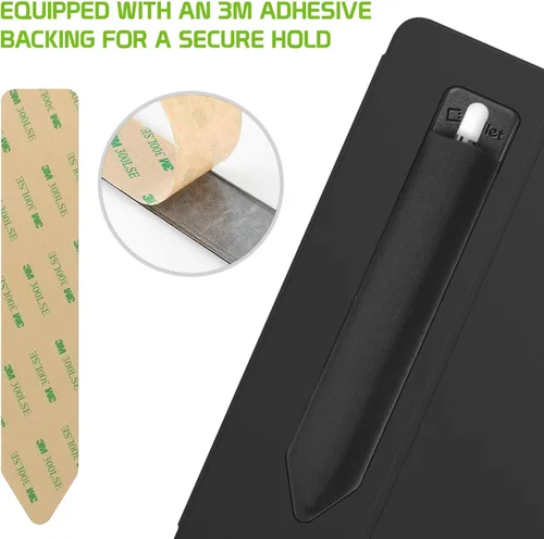 Miniatura 5 de Soporte para lápiz capacitivo, funda elástica de bolsillo 3M, parte trasera adhesiva compatible con Apple iPad, iPad mini, iPad Air, iPad Pro