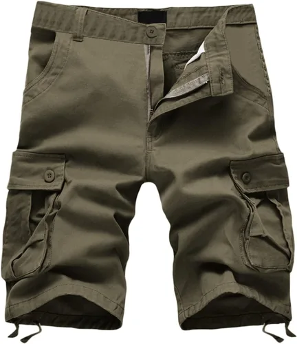 Miniatura 14 de Men Cargo Shorts Classic Fit Lightweight Ripstop Pants Tactical Outdoor Work Short Trousers with Multi Pocket
