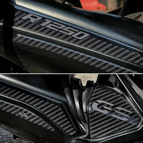 Miniatura 5 de Adhesivos 3D para motocicleta compatibles con BMW R 1250 GS - GS Adventure 2021-2022. Protección basculante contra impactos y arañazos. Calcomanías