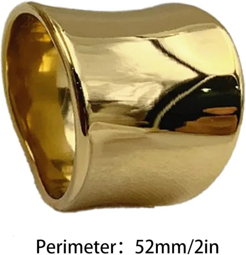 Miniatura 5 de Anillo de cóctel - EternityRings para mujer, anillos de acero inoxidable para el pulgar para hombres, anillo de banda ancha en tamaño 6 a 8, promesa