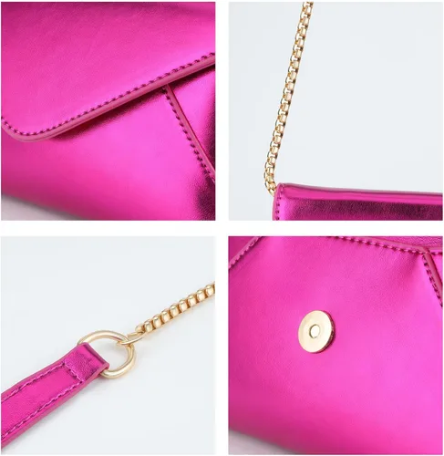 Miniatura 4 de Bolso de mano de noche para mujer, bolso cruzado pequeño, bolso de hombro brillante para boda, graduación, fiesta, cita