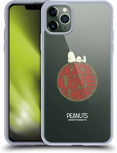 Miniatura 48 de Head Case Designs Funda de gel Woodstock 50th con licencia oficial de Peanuts Snoopy Guitar 1969 [protección de grado militar] compatible con Apple