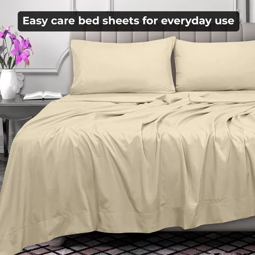 Miniatura 6 de Royale Linens Sábana encimera tamaño King de microfibra cepillada 1800 - Sábana encimera ultra suave y transpirable, libre de arrugas y resistente a