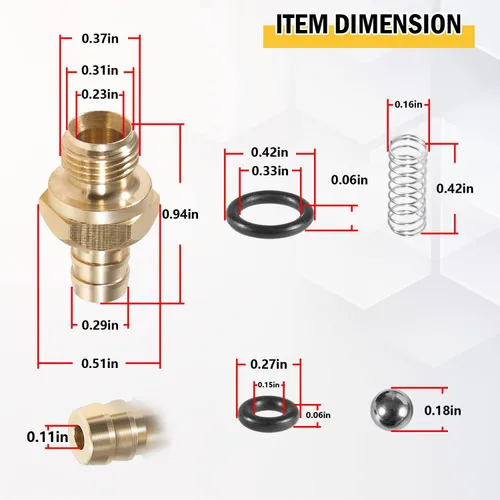 Miniatura 7 de Kit de inyector de jabón químico para lavadora a presión para Briggs and Stratton, Homelite, Ryobi y Husky reemplaza a 190593GS 190635GS y 203640GS