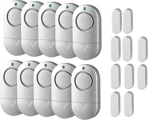 Miniatura 11 de Alarma de ventana de puerta, alarmas de ventana de 120 dB para seguridad del hogar, timbre de puerta para tienda de hogar