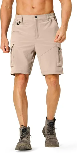 Miniatura 2 de Pantalones cortos de senderismo para hombre, de secado rápido, ligeros, con múltiples bolsillos, para pesca, campamento, golf