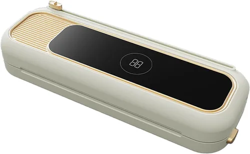 Máquina selladora al vacío para almacenamiento de alimentos, potente sello de 65 kPa con cortador, conservador de alimentos compacto para seco,