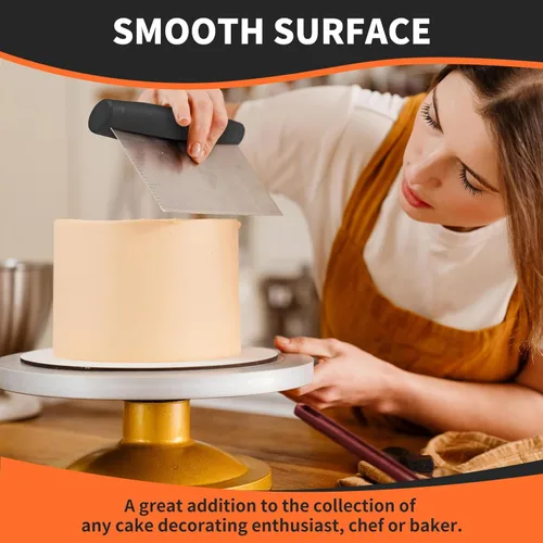 Miniatura 6 de ALLTOP Raspador y picador de banco para cocina, utensilio esencial para hornear, de acero inoxidable, para pasteles, masas, alimentos
