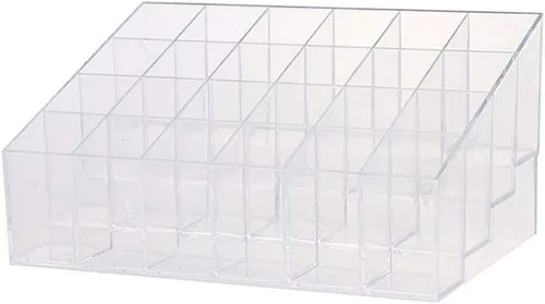 Miniatura 4 de Magik 24-40 Rejilla de lápiz labial soporte de maquillaje Estuche de exhibición cosmético multiusos acrílico organizador (1, 40 rejillas)