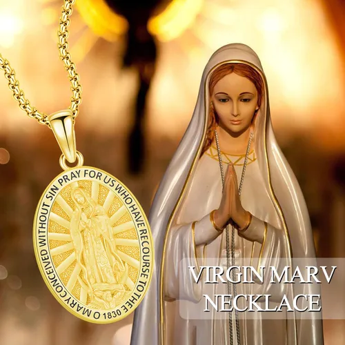 Miniatura 164 de Odinstone Collar de plata de ley 925 con medalla de San Miguel/San Cristóbal/San Benito/Crucifijo de Jesús/San Uriel/Arcángel Rafael para hombres