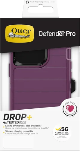 Miniatura 6 de OtterBox Funda para iPhone 13 Pro (SOLAMENTE) Defender Series Pro - Morado Feliz, sin protector de pantalla, resistente y duradera, con protección