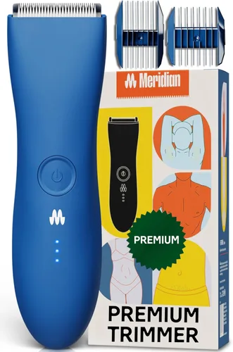 Miniatura 7 de MERIDIAN The Trimmer Premium - Recortadora de vello corporal y afeitadora eléctrica para hombres y mujeres, para cabello púbico, pecho, piernas