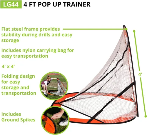 Miniatura 2 de Champion Sports Objetivo de entrenamiento de Lacrosse: red de tiro emergente y patio trasero