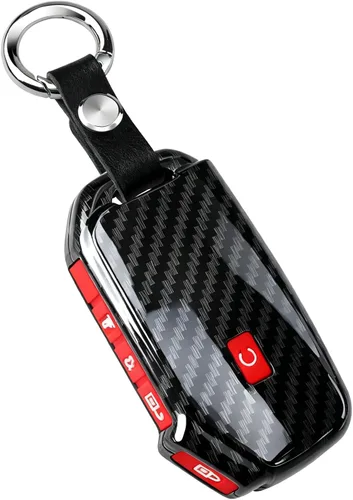 Miniatura 8 de QBUC Funda para llavero KIA, funda para llavero con llavero para Kia Ceed Cerato Forte, etc. (1 botón o no solo en la superficie frontal) (azul)