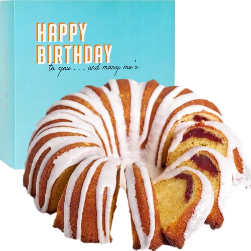 Mo's Bundt Cakes - Pastel de feliz cumpleaños, pastel de guayaba fresco entregado a tu puerta - Regalo de cumpleaños para hombres, mujeres, papá,