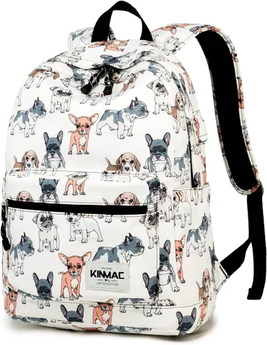 Miniatura 26 de Kinmac Mochila resistente al agua para laptop con puerto de carga USB para laptop de hasta 15.6 pulgadas (bordado)