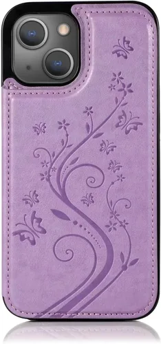 Miniatura 6 de Funda compatible con iPhone 15 Plus de 6.7 pulgadas con protector de pantalla de vidrio templado y tarjetero con soporte para tarjetero, funda