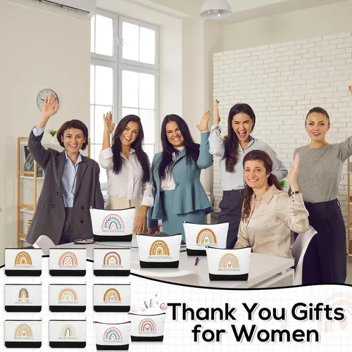 Miniatura 7 de 20 bolsas de cosméticos bohemias, inspiradoras, con texto en inglés "May You Be Proud", bolsa de regalo motivacional, bolsa de cosméticos de lona