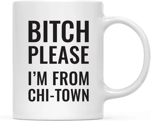 Miniatura 44 de Andaz Press Taza de café de 11 onzas, regalo de broma, Bitch Please I'm from Alabama, paquete de 1, incluye caja de regalo, divertidas ideas