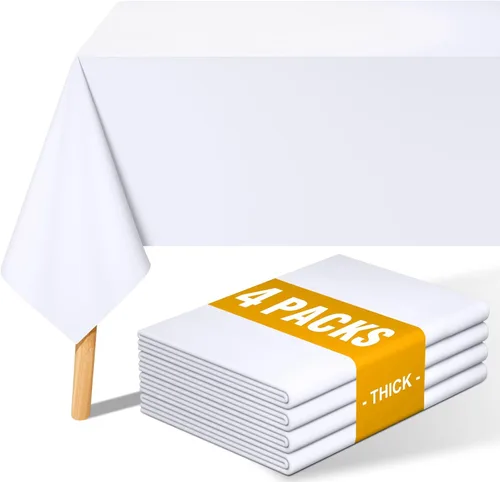 Miniatura 22 de Smiry Mantel rectangular de poliéster impermeable antiarañazos, mantel decorativo de tela lavable para comedor, bufé, fiestas y exteriores, 60 x 84