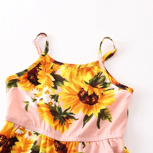 Miniatura 2 de AWIBMK Vestidos para mamá y yo, conjunto de ropa con cuello en V a juego para madre e hija