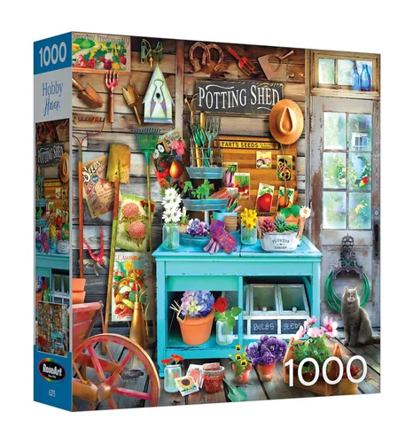 Miniatura 7 de RoseArt - Hobby Haven - Rompecabezas de 1000 piezas para adultos de estantería - Perfecto para entusiastas de la lectura