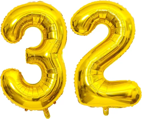 Miniatura 8 de Globo dorado grande de 40 pulgadas con letras del alfabeto de Mylar de aluminio de helio, globos de número grande para cumpleaños, aniversario