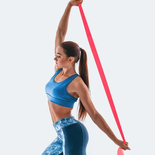 Miniatura 3 de Versátil banda de resistencia de yoga para entrenamiento de fuerza de cuerpo completo, estiramiento, pilates, entrenamiento, uso de banda