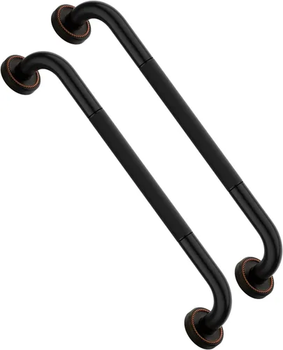 Miniatura 24 de Barra de agarre antideslizante de 12 pulgadas para ducha, Munzong, barra de baño de acero inoxidable, barra de equilibrio de baño satinada