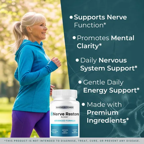 Miniatura 2 de (3 unidades) Nerve Restore - Cápsulas de fórmula avanzada para restaurar los nervios, fórmula natural premium, píldoras diarias NerveRestore que
