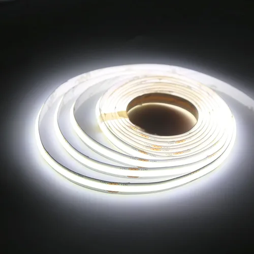 Miniatura 8 de Tira de luz LED COB de 24 V, color blanco cálido, 3000 K, IP20, emisora de luz uniforme 480 LEDs/M, 16.4 pies/16.4 ft, CRI90, flexible, se puede