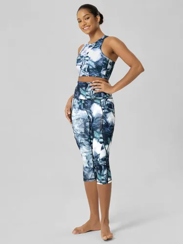 Miniatura 3 de ODODOS - Leggings capri de cintura alta para mujer con bolsillos, control de abdomen, no se transparentan, para entrenamiento atlético, running