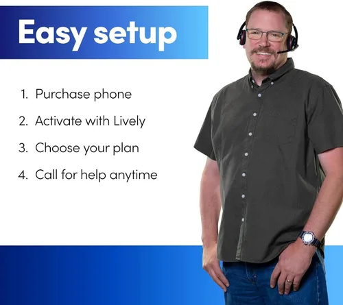 Miniatura 7 de Lively Jitterbug Flip2 - Teléfono celular abatible para personas mayores, no compatible con otros operadores inalámbricos, plan de teléfono debe