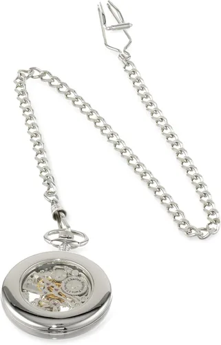 Miniatura 2 de Charles-Hubert, reloj de bolsillo mecánico de cara abierta de París, plateado, Mecánico