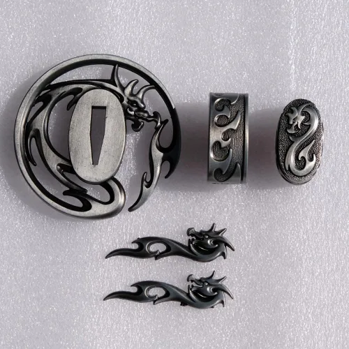 Miniatura 16 de Espada samurái japonesa KOSHIRAE – TSUBA FUCHI KASHIRA MENUKI 68-100