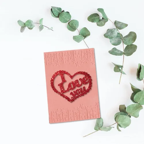 Miniatura 3 de Carpetas en relieve de plástico para hacer tarjetas, fondo de marco de estrellas, plantilla de plástico DIY, álbum de fotos, papel de tarjeta, álbum