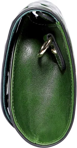 Miniatura 3 de PIJUSHI Bolso bandolera de cuero con diseño de hojas para mujer