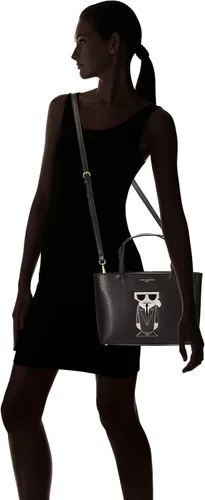 Miniatura 6 de Karl Lagerfeld Paris Maybelle - Bolso bandolera para mujer, color negro multicolor, talla única de EE. UU, Blk Multi