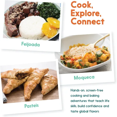 Miniatura 3 de eat2explore Kits de cocina para niños de 15 piezas - Juegos de cocina interactivos y educativos para niños reales para edades de 5 años en adelante