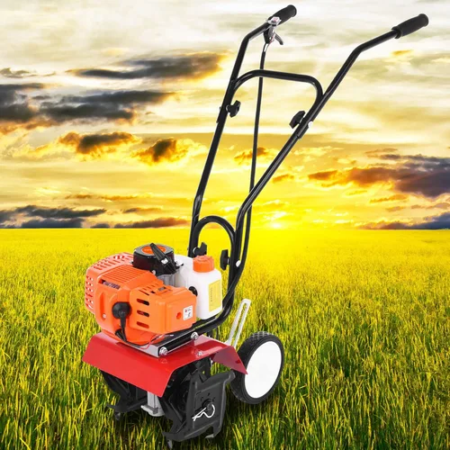 Miniatura 3 de Cultivador de jardín, cultivador de gasolina de 2 tiempos, 9000 rpm, 1.2L, tanque de combustible de 6 pulgadas, profundidad de trabajo de 6