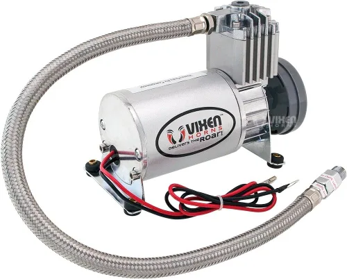 Miniatura 6 de Vixen Horns Tanque de bocina de tren/aire de 0.5 galones (2 litros) con compresor de 150 PSI a bordo sistema/kit 12V VXO8805